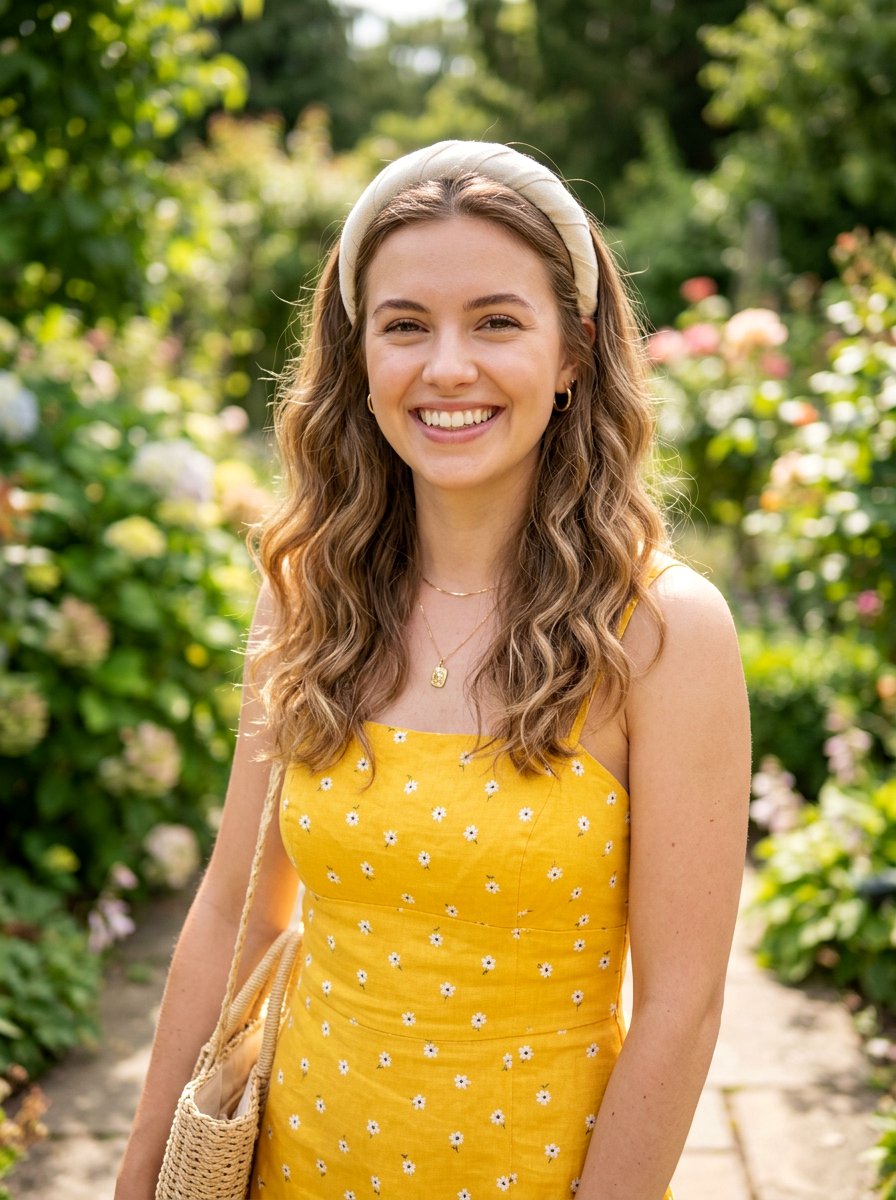 Loose Waves With Headband - 20 quick school hairstyle for medium hair - 20 quick school hairstyle for medium hair