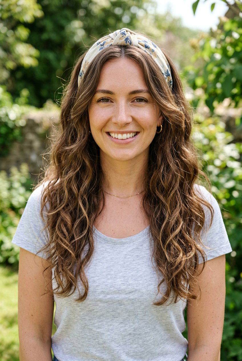 Loose Waves With Headband - 20 road trip hairstyle for long layers - 20 road trip hairstyle for long layers