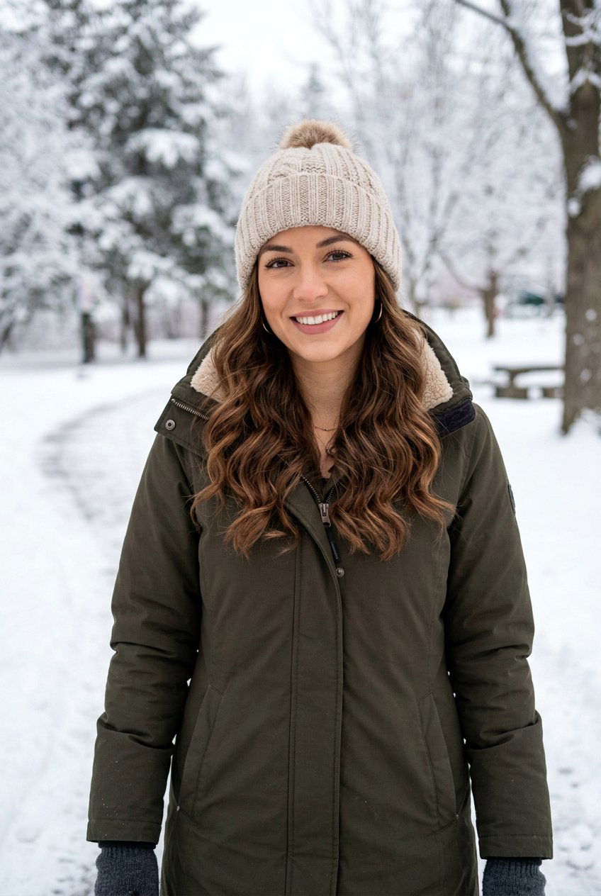 Loose Waves with Beanie - 20 airport hairstyle for medium hair - 20 airport hairstyle for medium hair