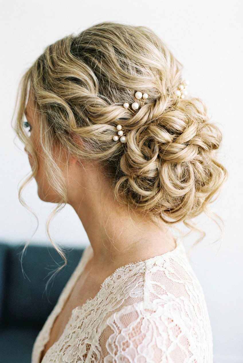 Loose curly updo - 20 easy updo hairstyles - 20 easy updo hairstyles