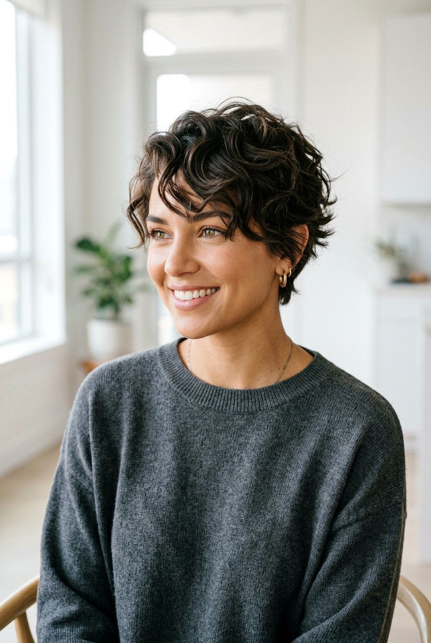 Loose wave curly pixie - 20 curly pixie haircut - 20 curly pixie haircut