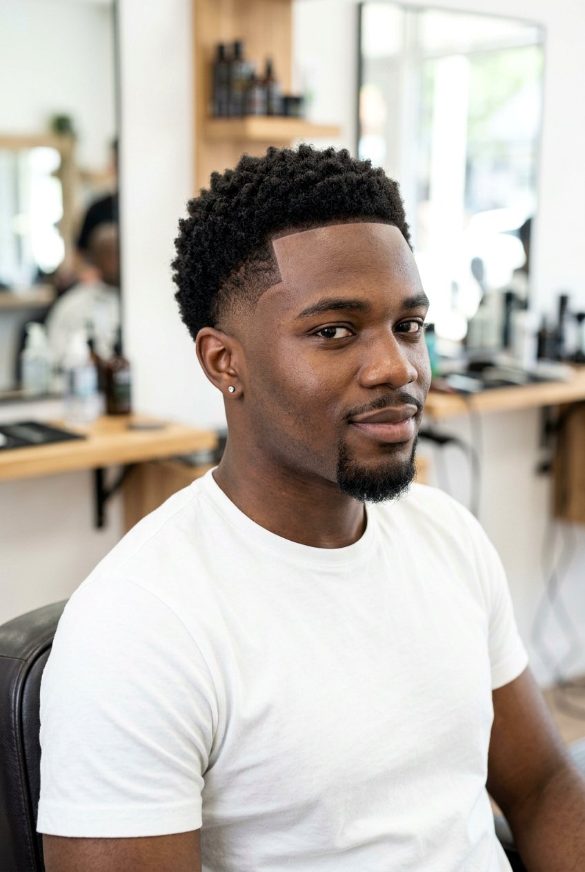 Low Afro Taper With Line Up - 20 afro taper with line up - 20 afro taper with line up