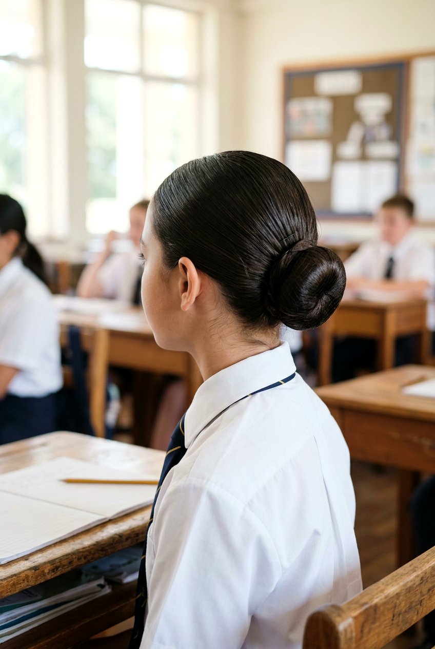 Low Ballerina Bun - 20 quick bun for school girls - 20 quick bun for school girls