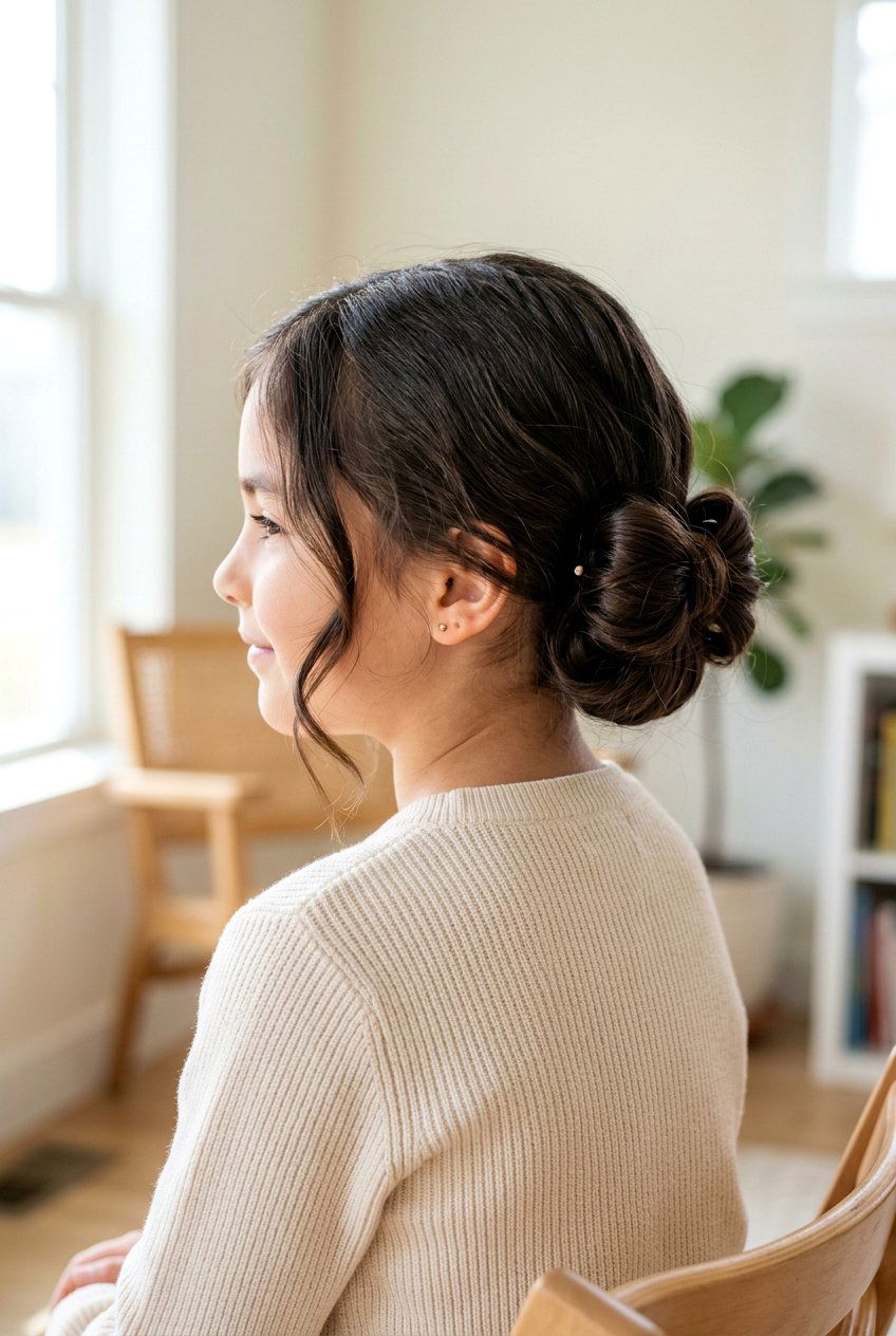 Low Bow Bun For Girls - 20 bow bun hairstyle for girls - 20 bow bun hairstyle for girls