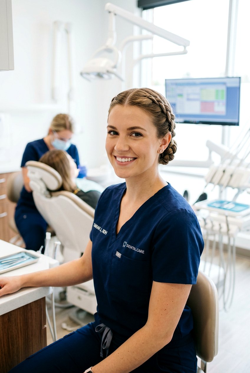 Low Braided Bun For Dental Office - 20 dentist office hairstyles - 20 dentist office hairstyles