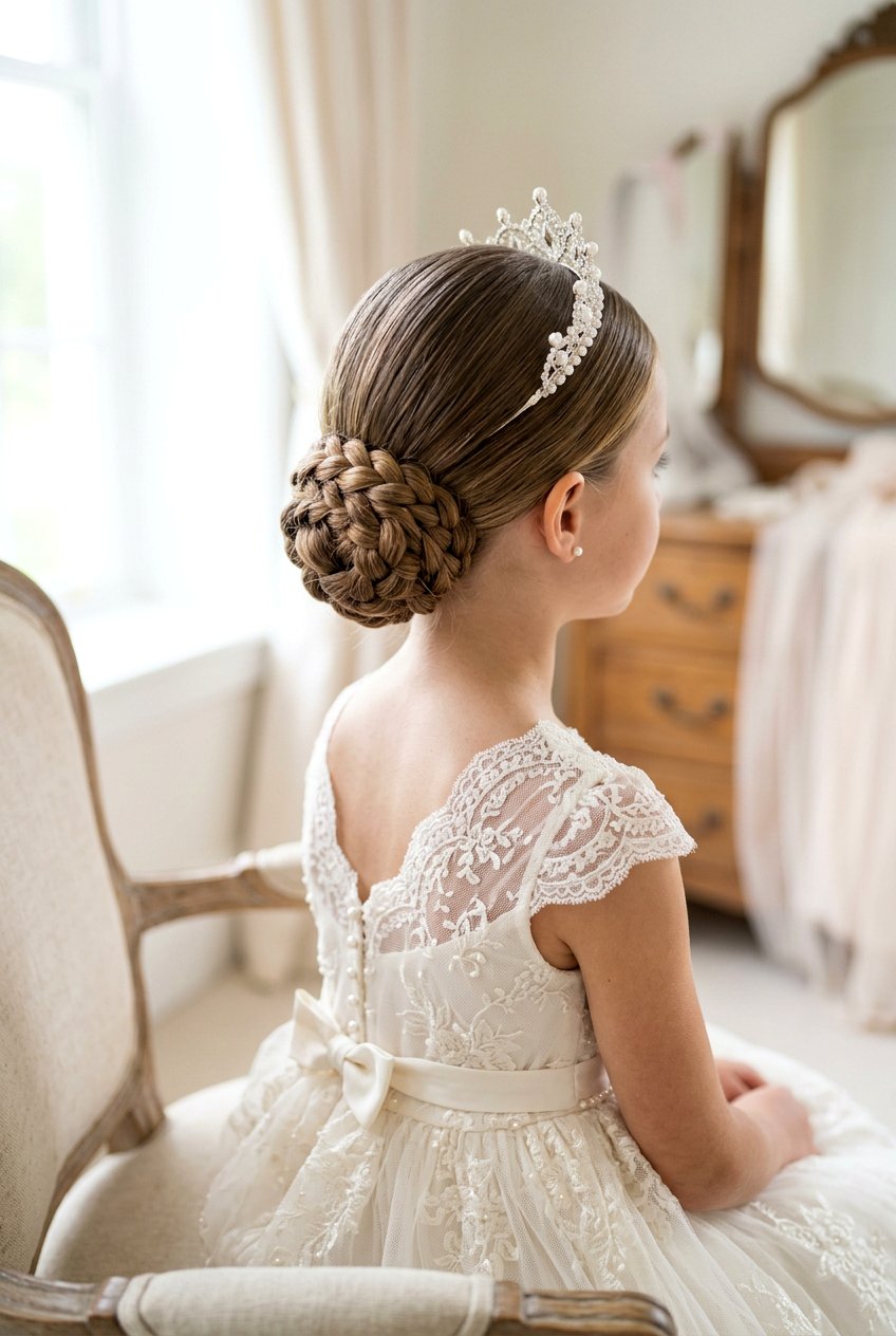 Low Braided Bun For Girls - 20 birthday hairstyles for girls - 20 birthday hairstyles for girls