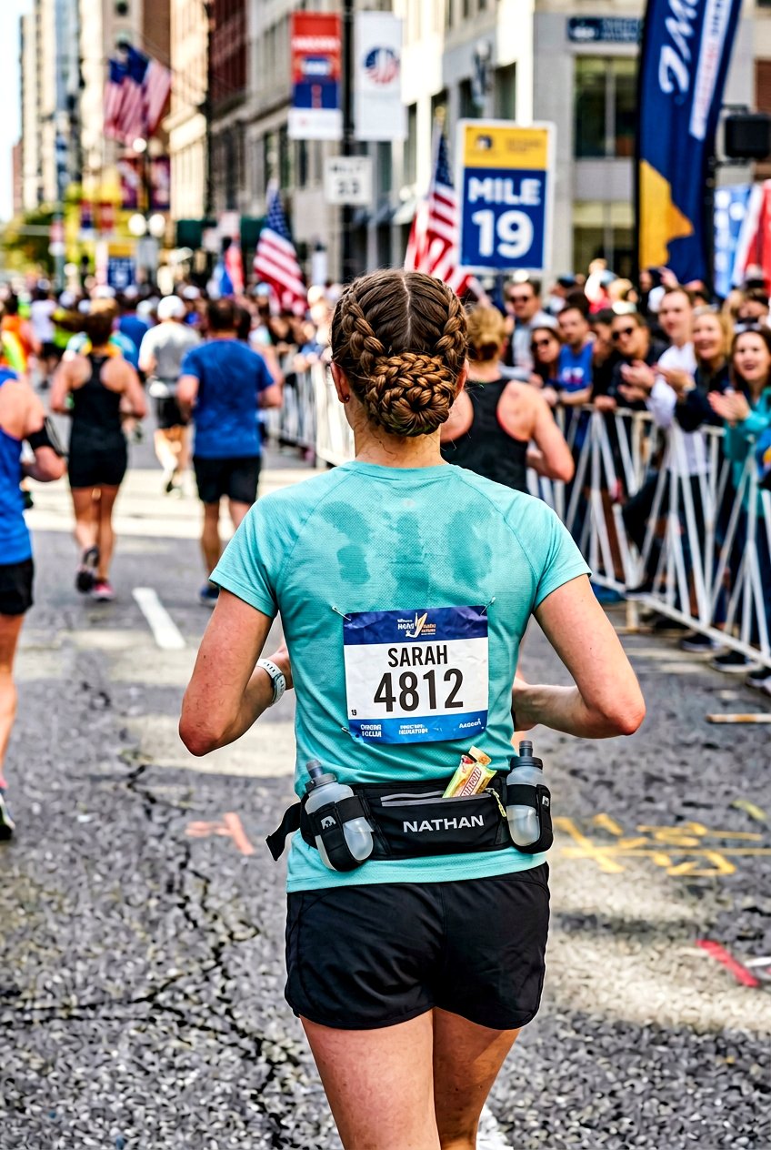 Low Braided Bun For Marathon - 20 marathon hairstyles for women - 20 marathon hairstyles for women