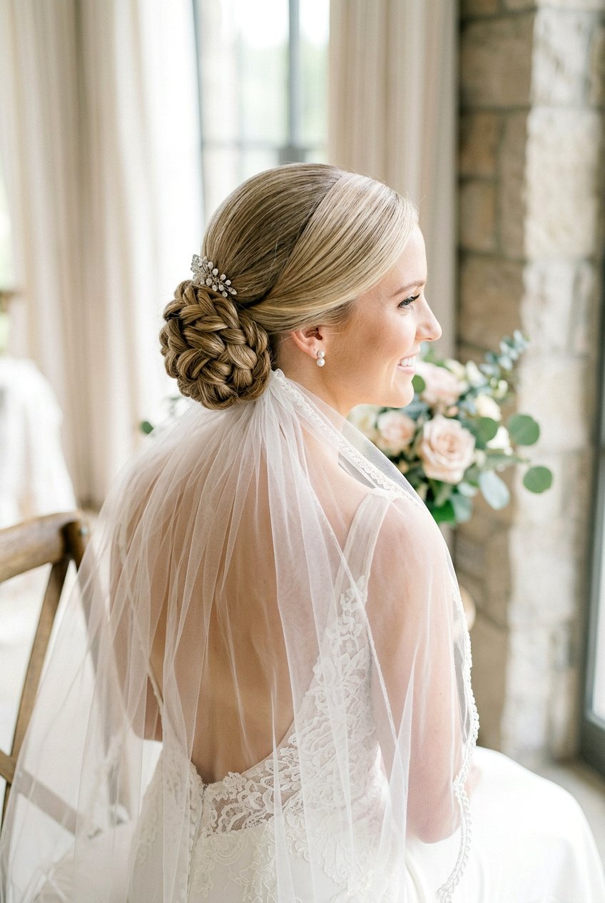 Low Braided Chignon For Bride - 20 braided low bun for bride - 20 braided low bun for bride