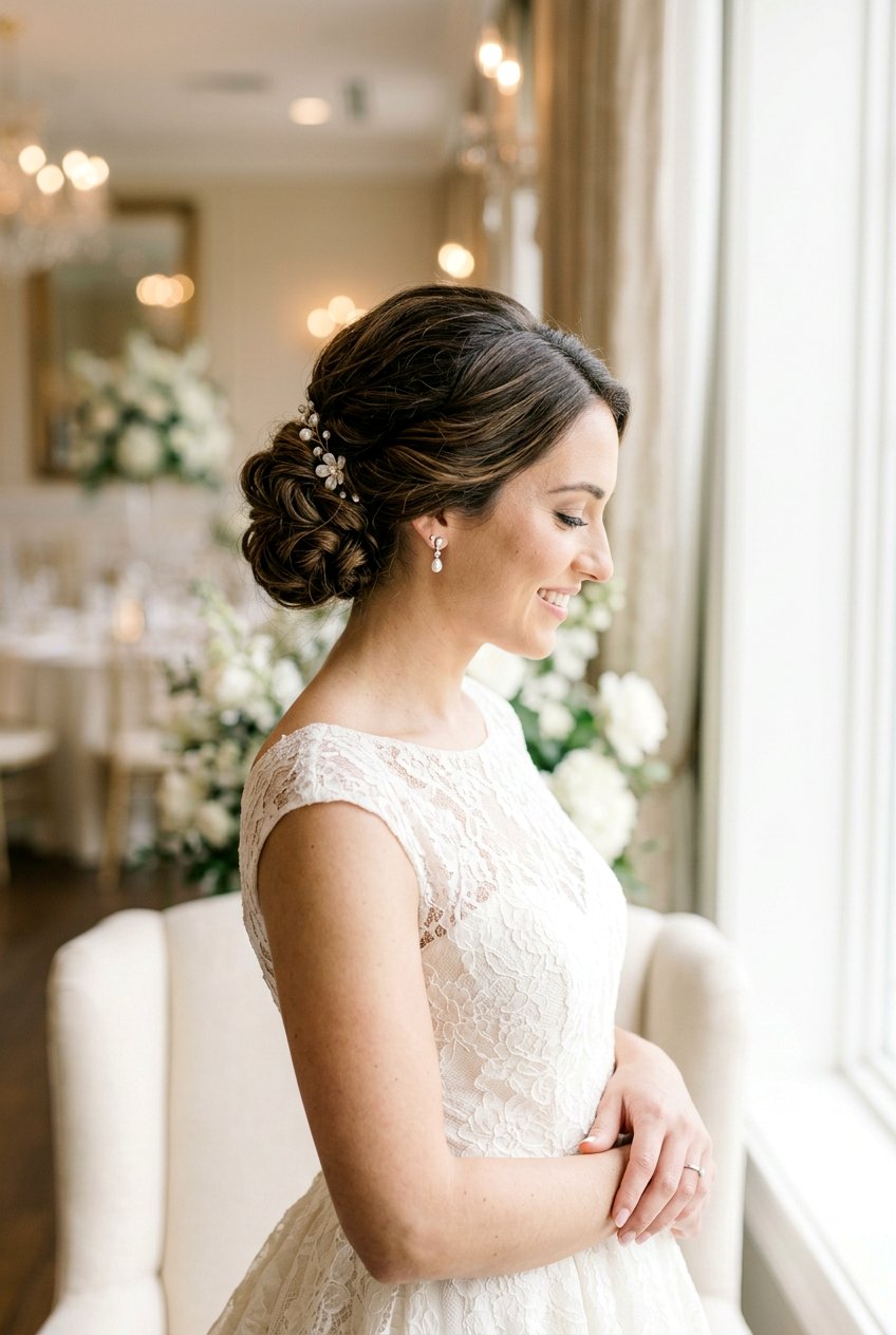 Low Bridal Chignon For Long Hair - 20 modern bridal chignon - 20 modern bridal chignon