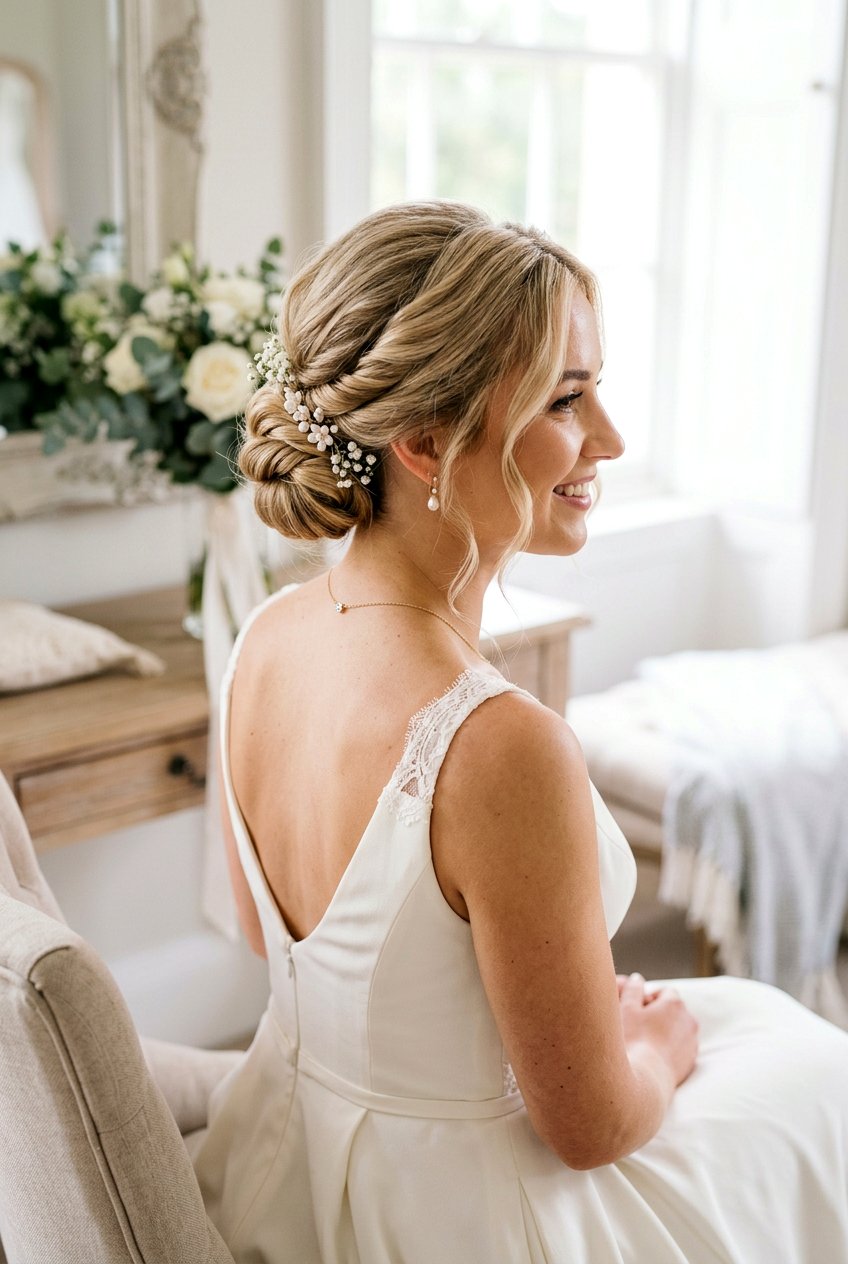 Low Bridal Chignon For Medium Hair - 20 modern bridal chignon - 20 modern bridal chignon