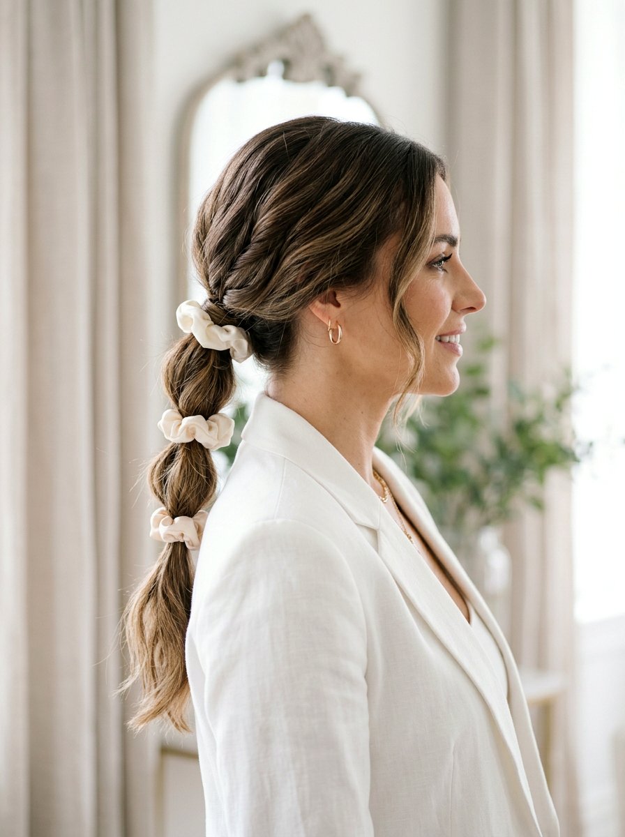 Low Bubble Braid - 20 y2k bubble braid hairstyle - 20 y2k bubble braid hairstyle