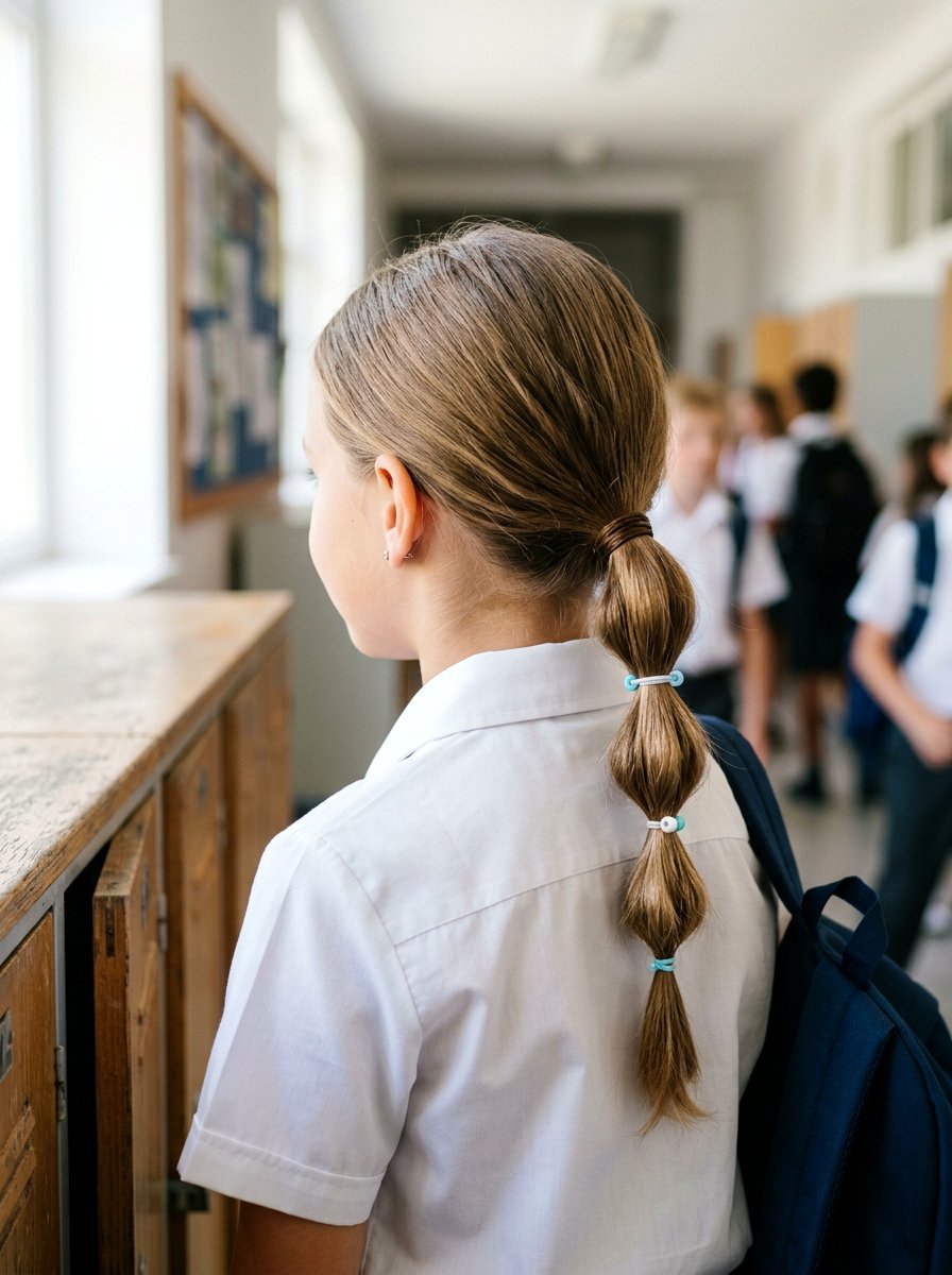 Low Bubble Braid Ponytail For School - 20 school bubble braid hairstyle - 20 school bubble braid hairstyle