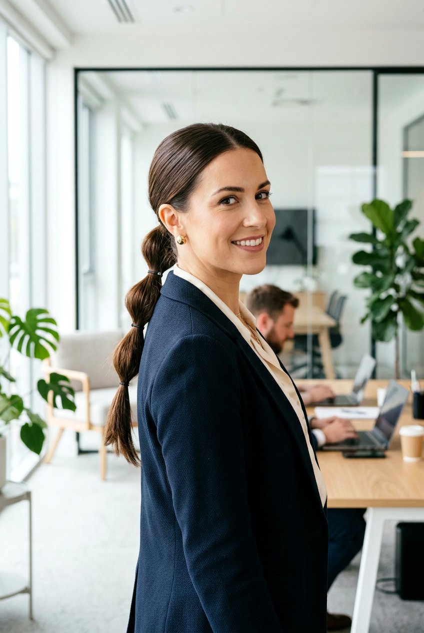 Low Bubble Ponytail - 20 easy meeting hairstyle for women - 20 easy meeting hairstyle for women
