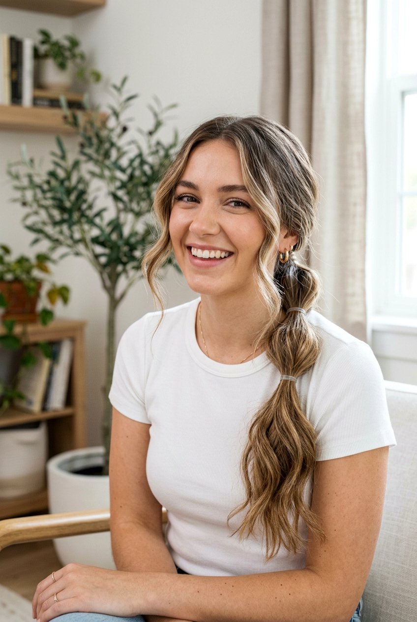 Low Bubble Ponytail With Face Framing Pieces - 20 low ponytail with face framing pieces - 20 low ponytail with face framing pieces