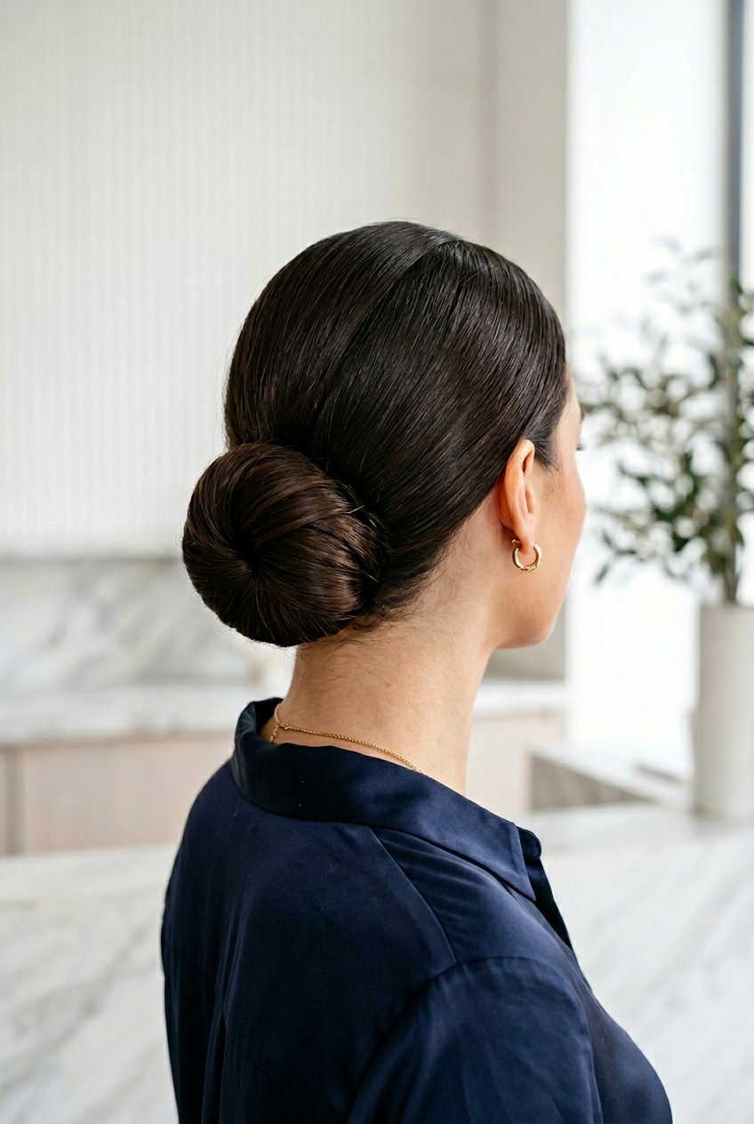 Low Bun For Long Hair - 20 easy hairstyles for long hair - 20 easy hairstyles for long hair