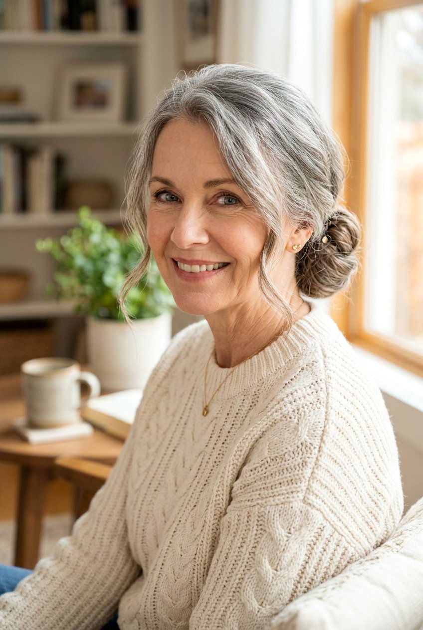 Low Bun For Mature Women - 20 mature women easy hairstyle ideas - 20 mature women easy hairstyle ideas