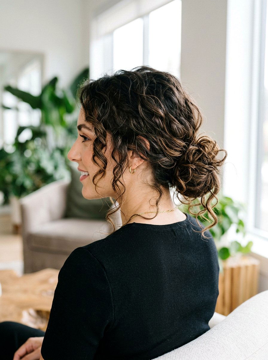 Low Bun Medium Shag - 20 simple hairstyle for medium shag haircut - 20 simple hairstyle for medium shag haircut