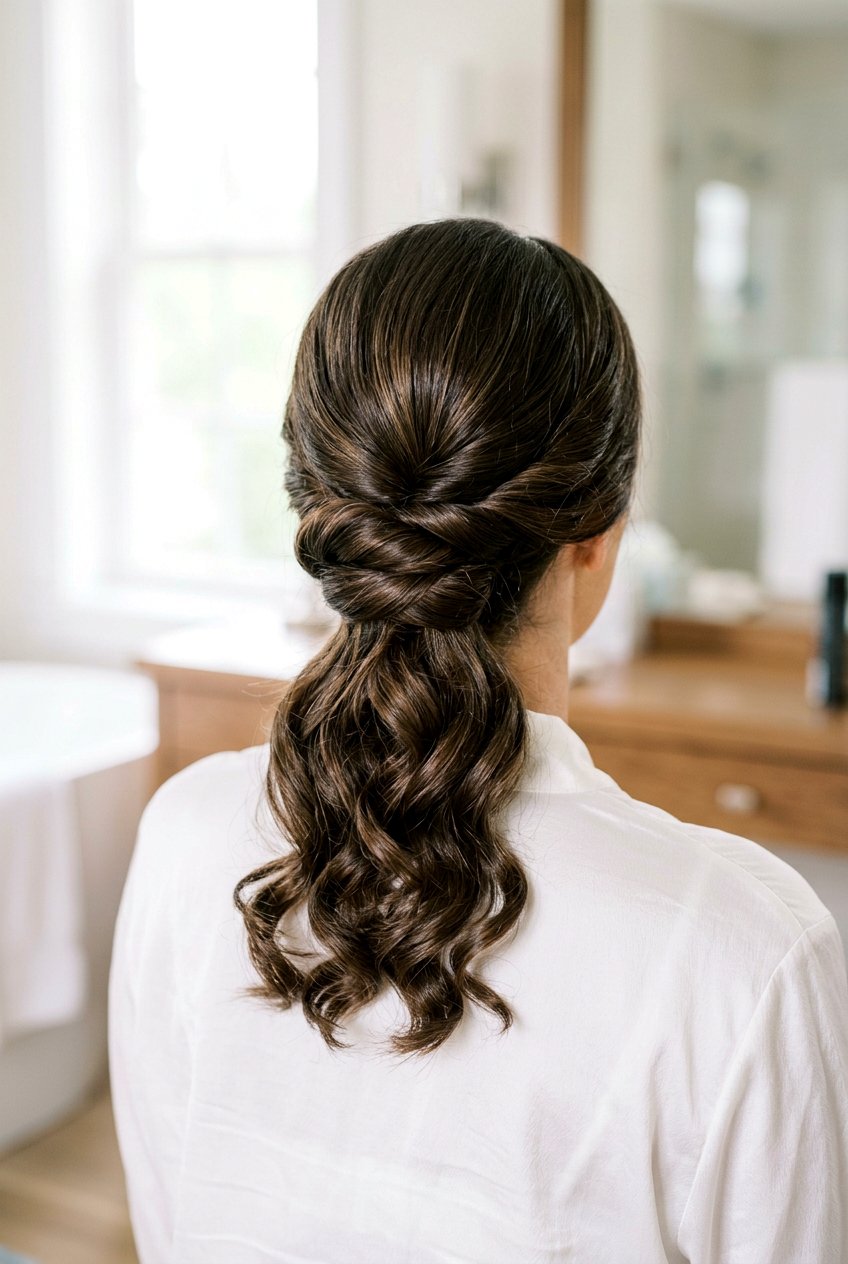 Low Bun Robe Curls - 20 robe curls for shoulder length hair - 20 robe curls for shoulder length hair