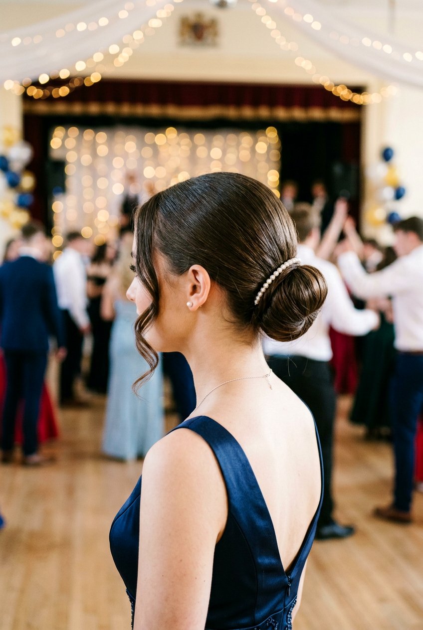 Low Bun School Dance Hair - 20 school dance hairstyles - 20 school dance hairstyles