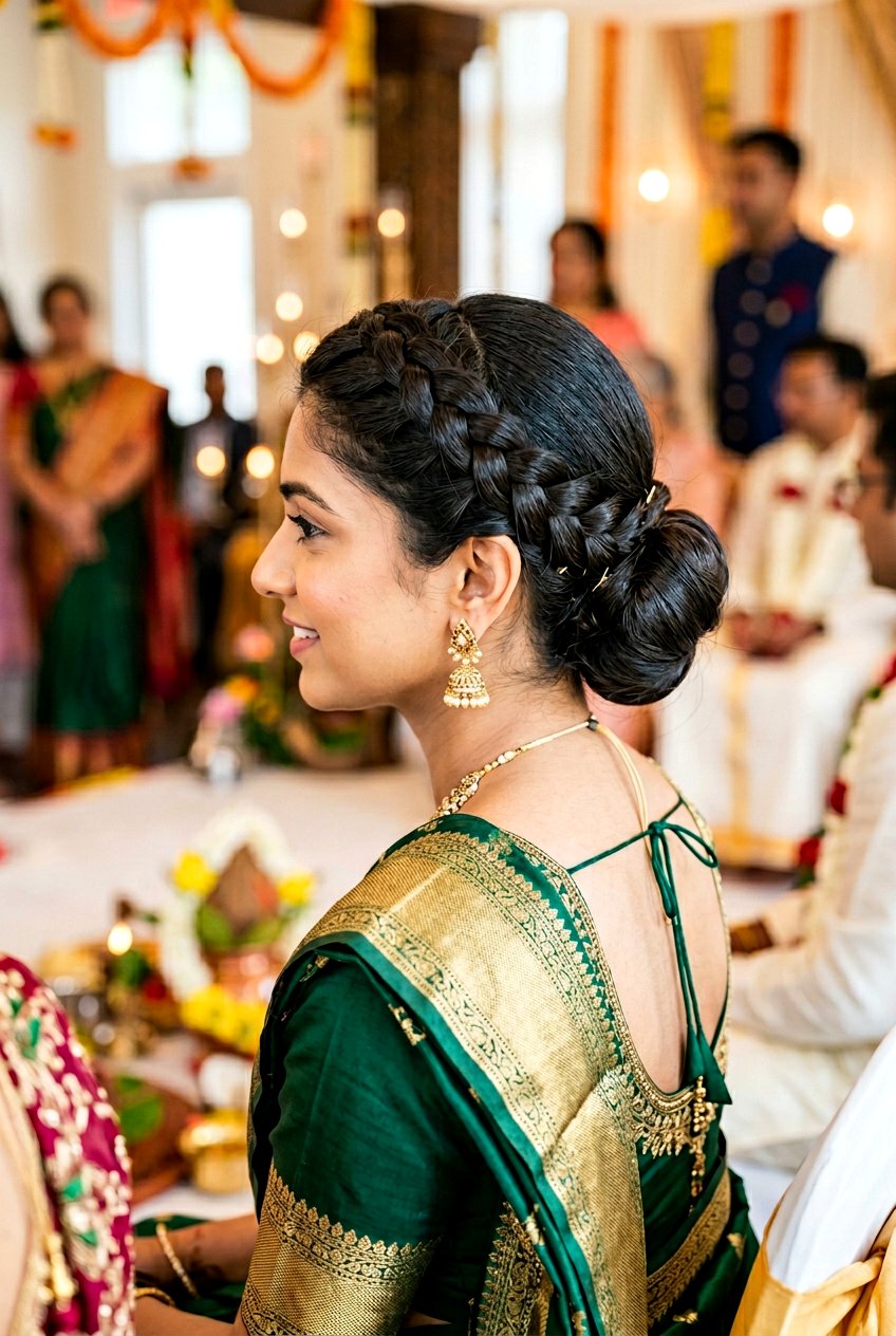 Low Bun With Halo Braid - 20 festive low bun with braid - 20 festive low bun with braid