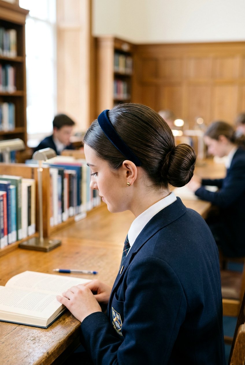 Low Bun With Headband - 20 back to school hairstyles with headband - 20 back to school hairstyles with headband