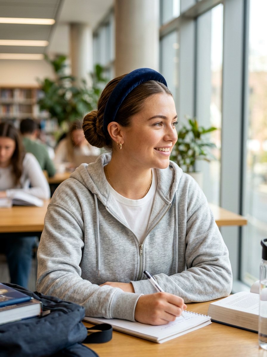 Low Bun With Headband - 20 college girls low bun for class - 20 college girls low bun for class