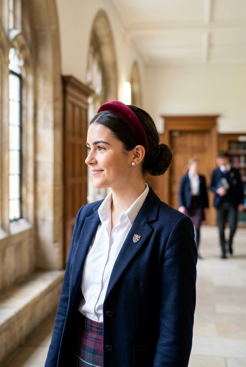 Low Bun With Headband - 20 dark academia low bun hairstyle - 20 dark academia low bun hairstyle
