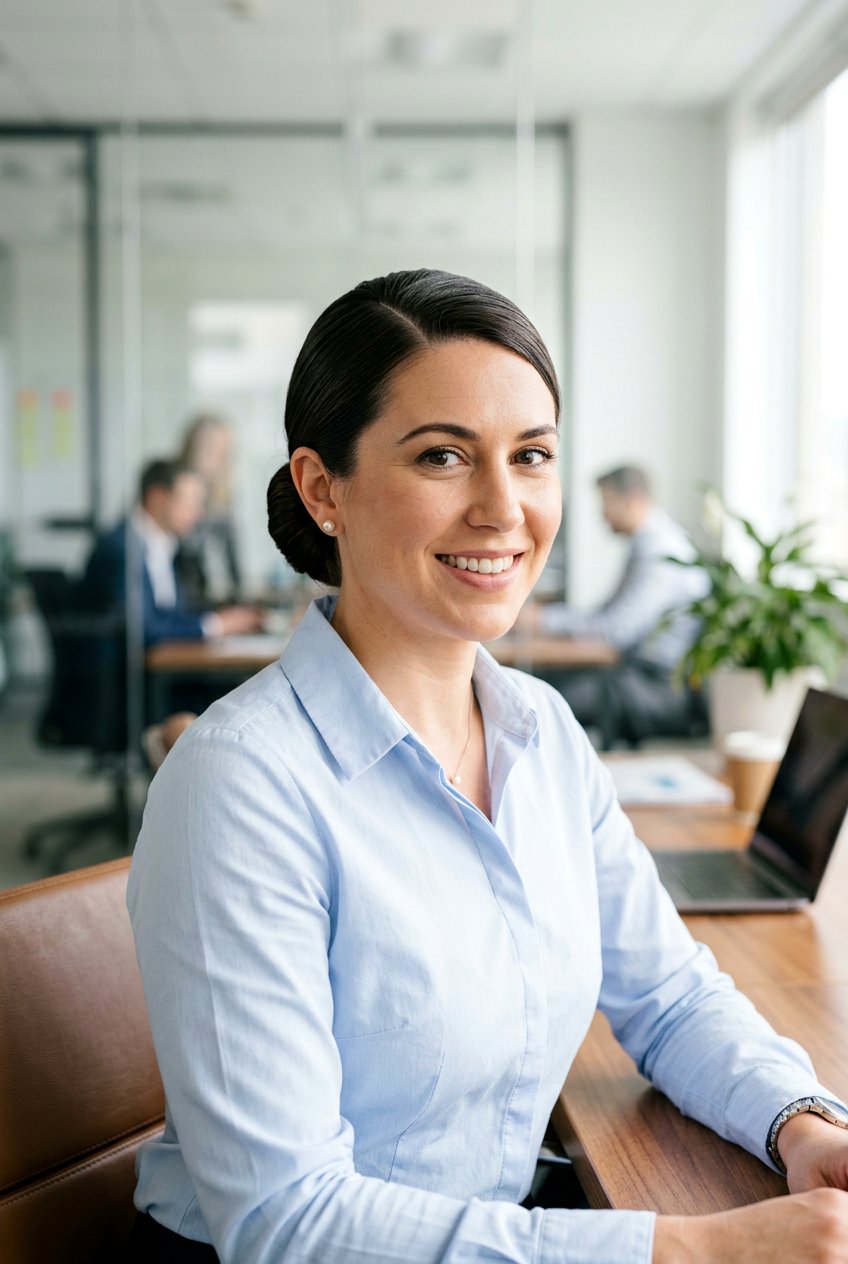 Low Bun With Side Part - 20 low bun for corporate women - 20 low bun for corporate women