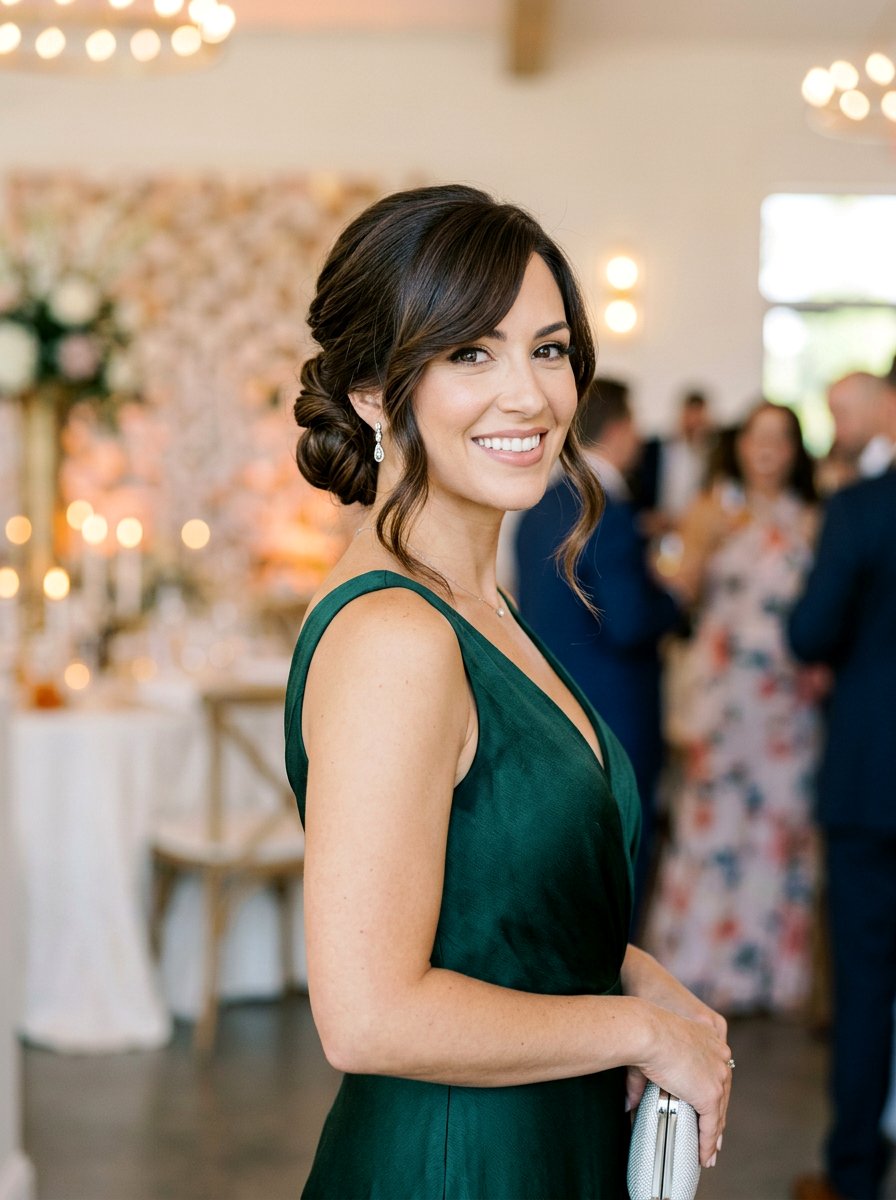 Low Bun With Swoop Bangs And Face Framing - 20 party bun with face framing pieces - 20 party bun with face framing pieces