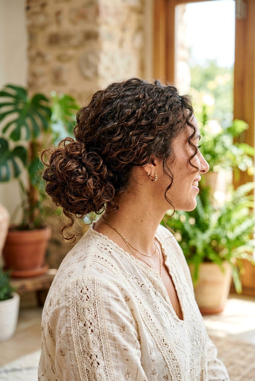 Low Bun With Texture - 20 school hairstyle with low bun - 20 school hairstyle with low bun