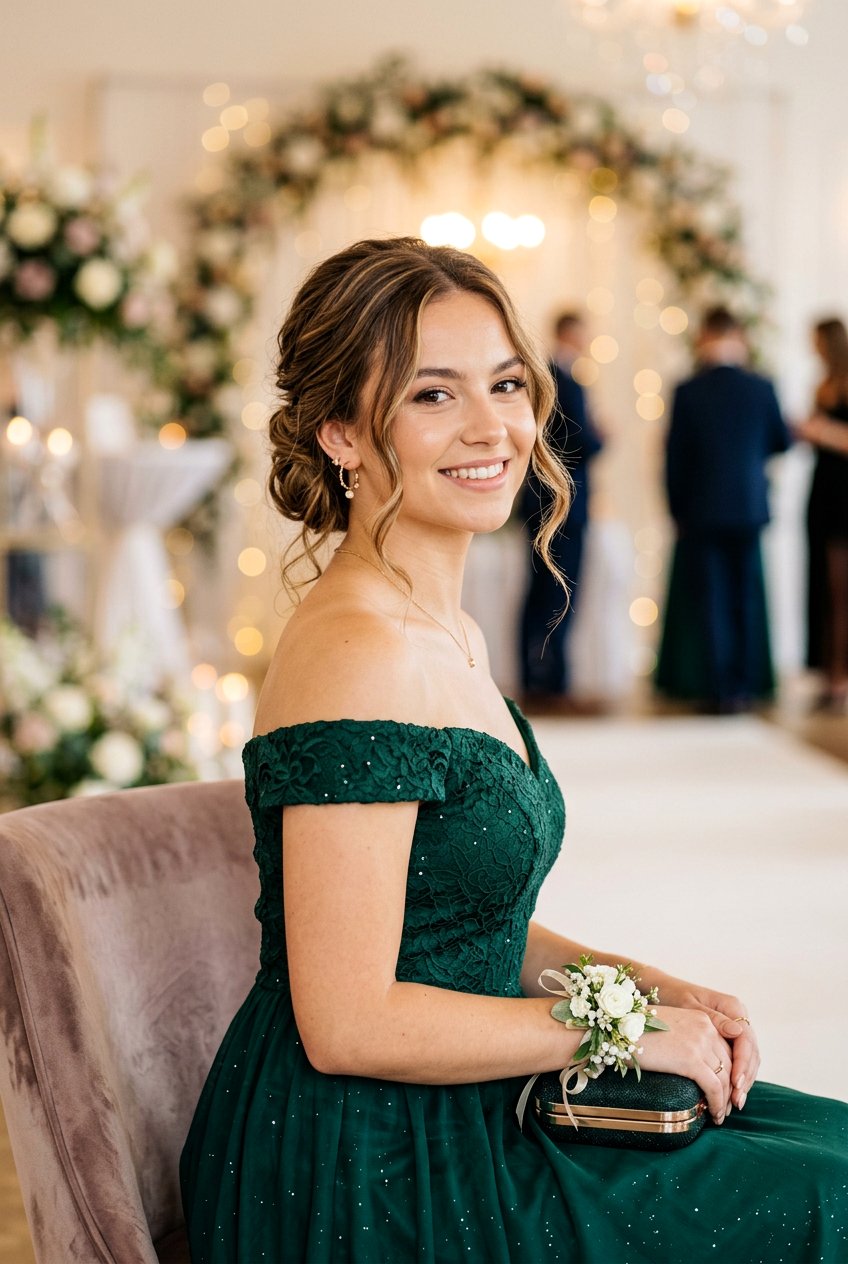 Low Bun with Loose Tendrils for Hoco - 20 hoco hairstyles - 20 hoco hairstyles