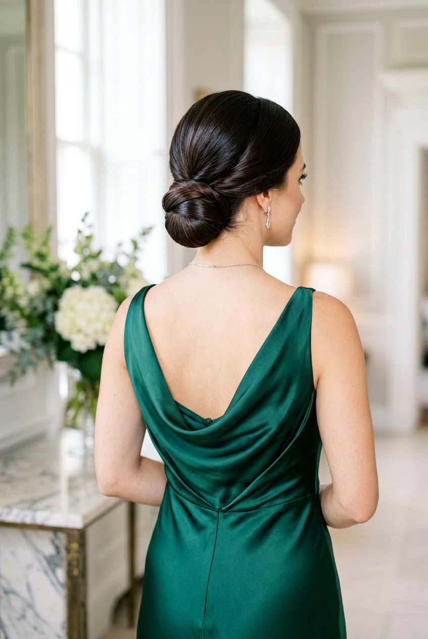 Low Chignon - 20 elegant mother of the bride updo - 20 elegant mother of the bride updo