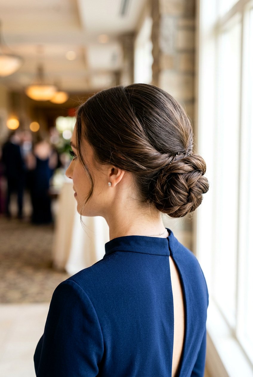 Low Chignon - 20 mother of the bride long hairstyles - 20 mother of the bride long hairstyles