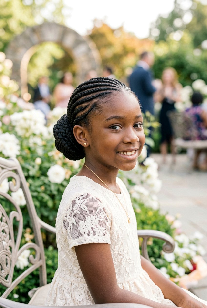 Low Chignon Braided Bun For Black Girls - 20 braided buns for black girls - 20 braided buns for black girls