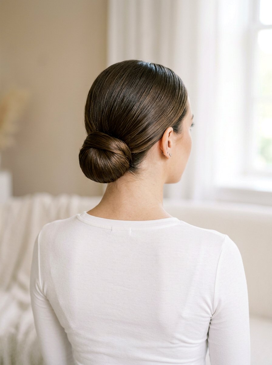 Low Chignon Bun - 20 dance practice bun hairstyle - 20 dance practice bun hairstyle