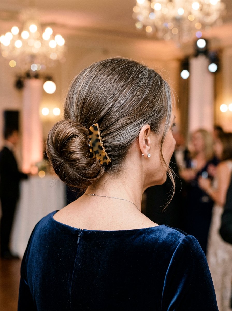 Low Chignon Claw Clip Bun - 20 claw clip bun for mature women - 20 claw clip bun for mature women