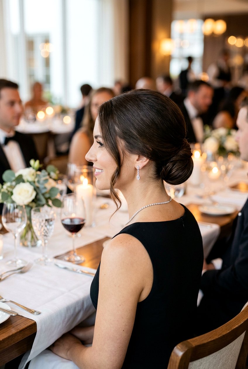 Low Chignon For Dinner - 20 dinner date hairstyles - 20 dinner date hairstyles