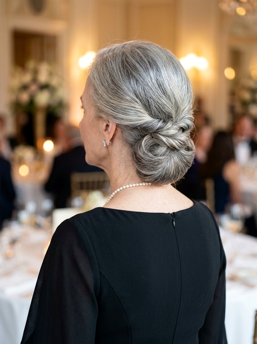 Low Chignon For Older Women - 20 short updo hairstyle for older women - 20 short updo hairstyle for older women