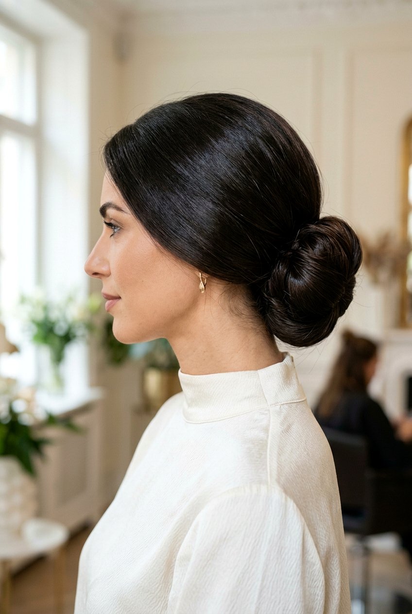 Low Chignon For Thick Hair - 20 modern low chignon - 20 modern low chignon