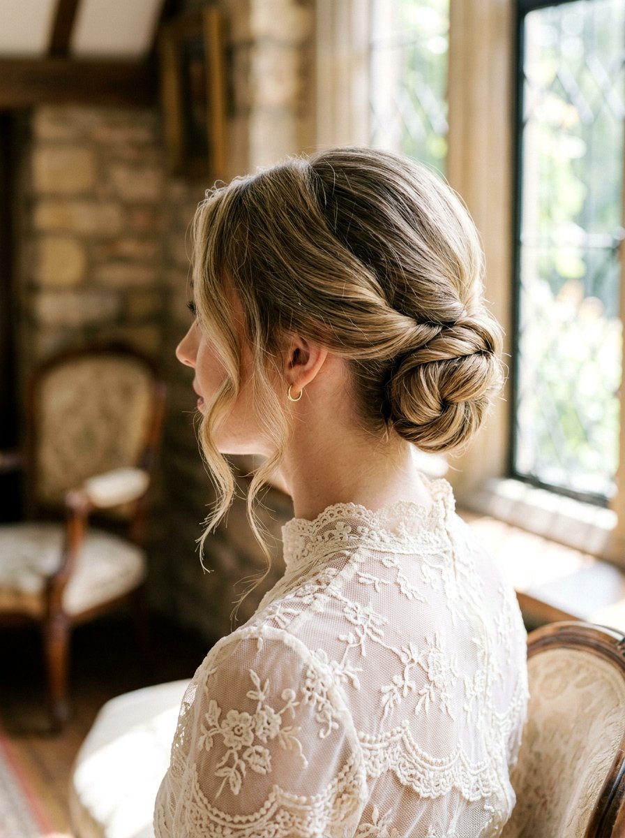 Low Chignon Updo - 20 elegant haircut for wedding guest women - 20 elegant haircut for wedding guest women