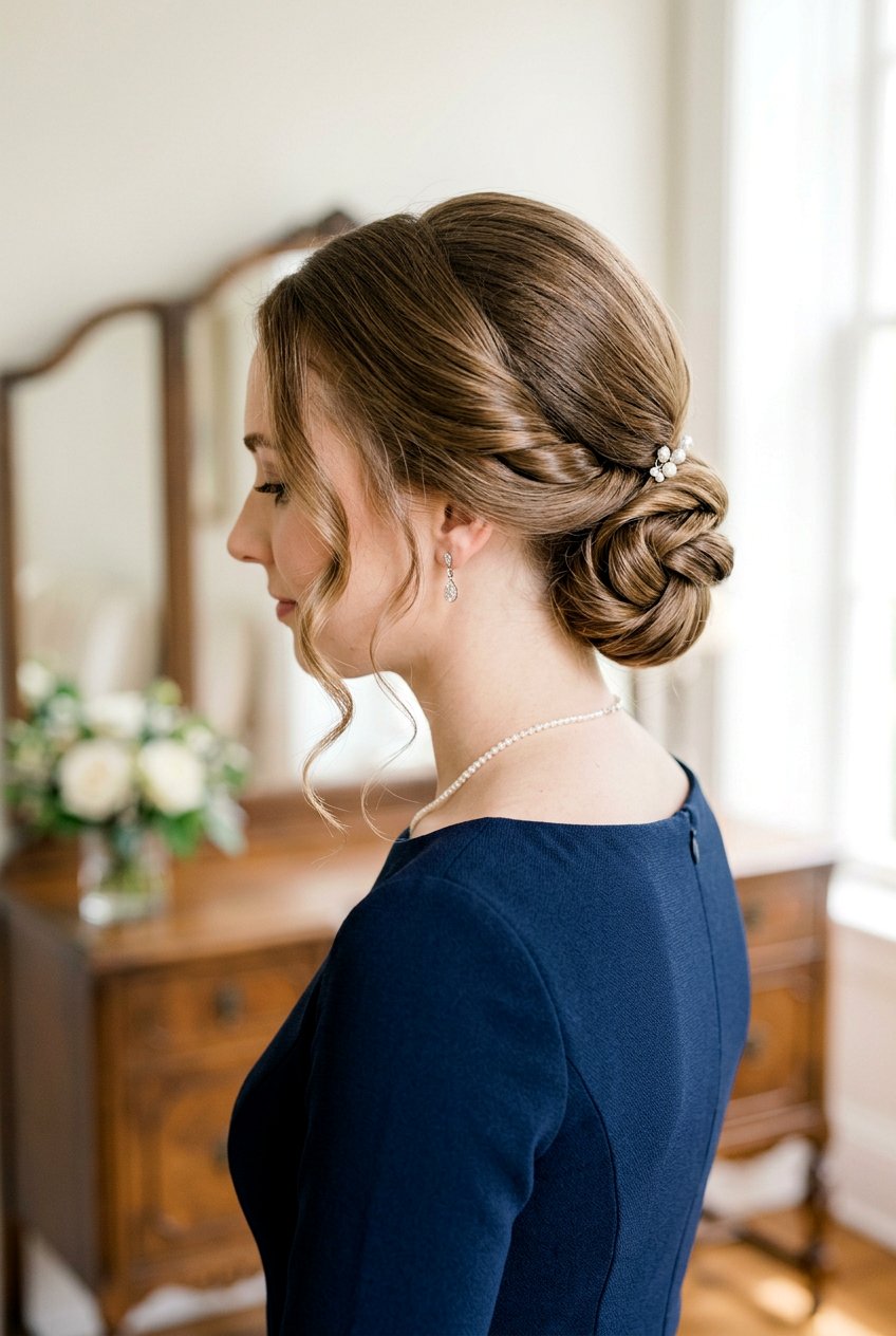 Low Chignon Vintage Updo - 20 vintage updo hairstyle - 20 vintage updo hairstyle