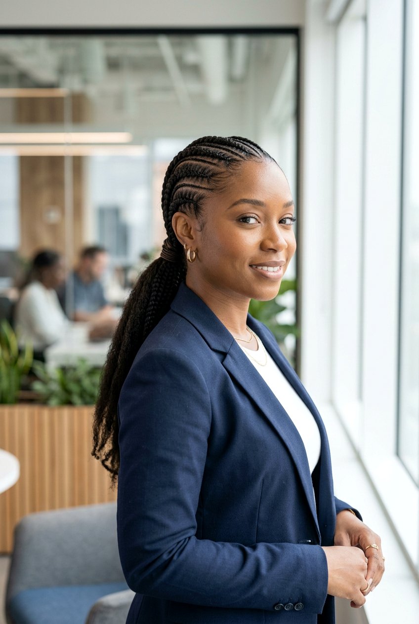 Low Cornrow Ponytail - 20 cornrow ponytail for black women - 20 cornrow ponytail for black women