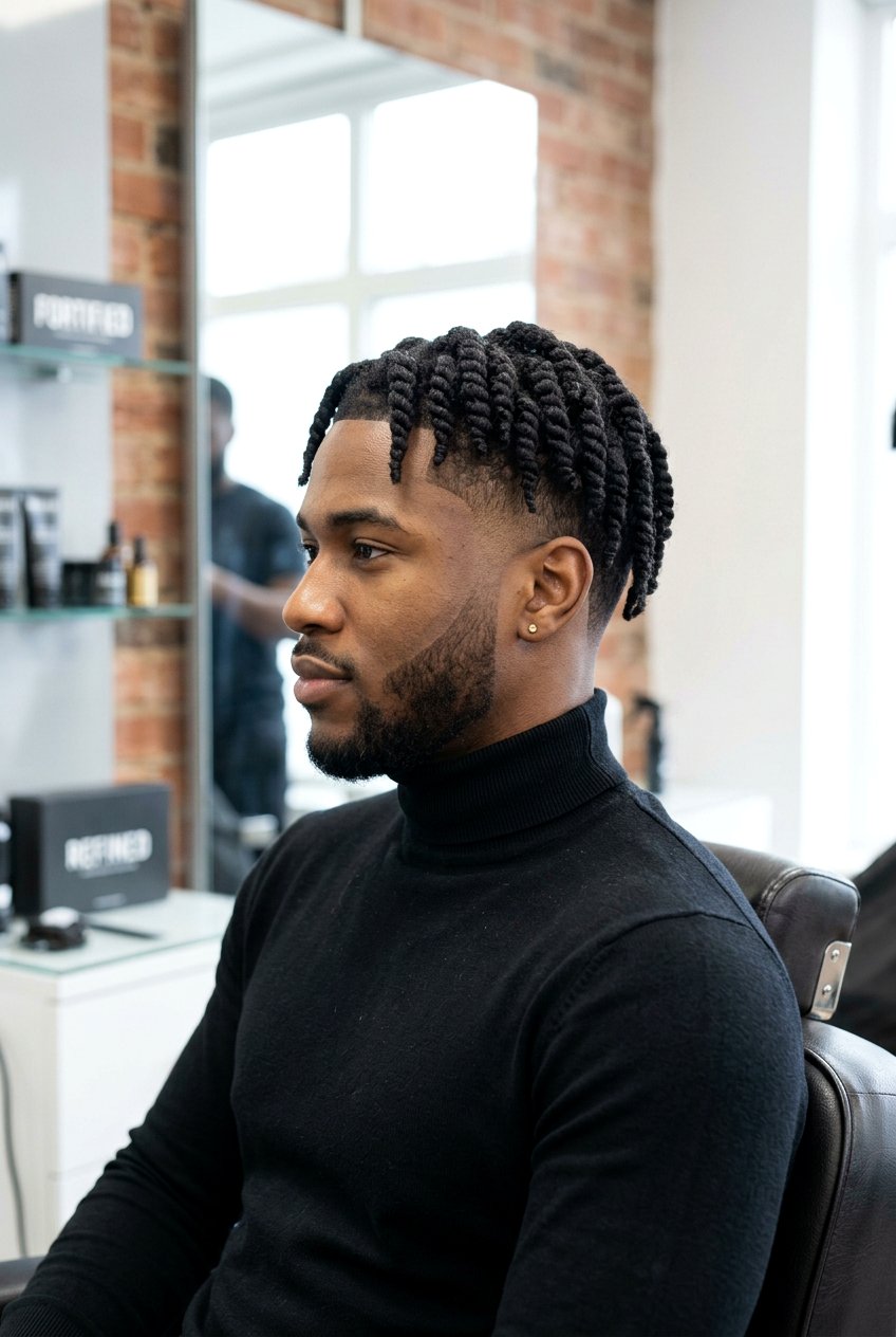 Low Drop Fade With Twists - 20 low fade with twists men - 20 low fade with twists men