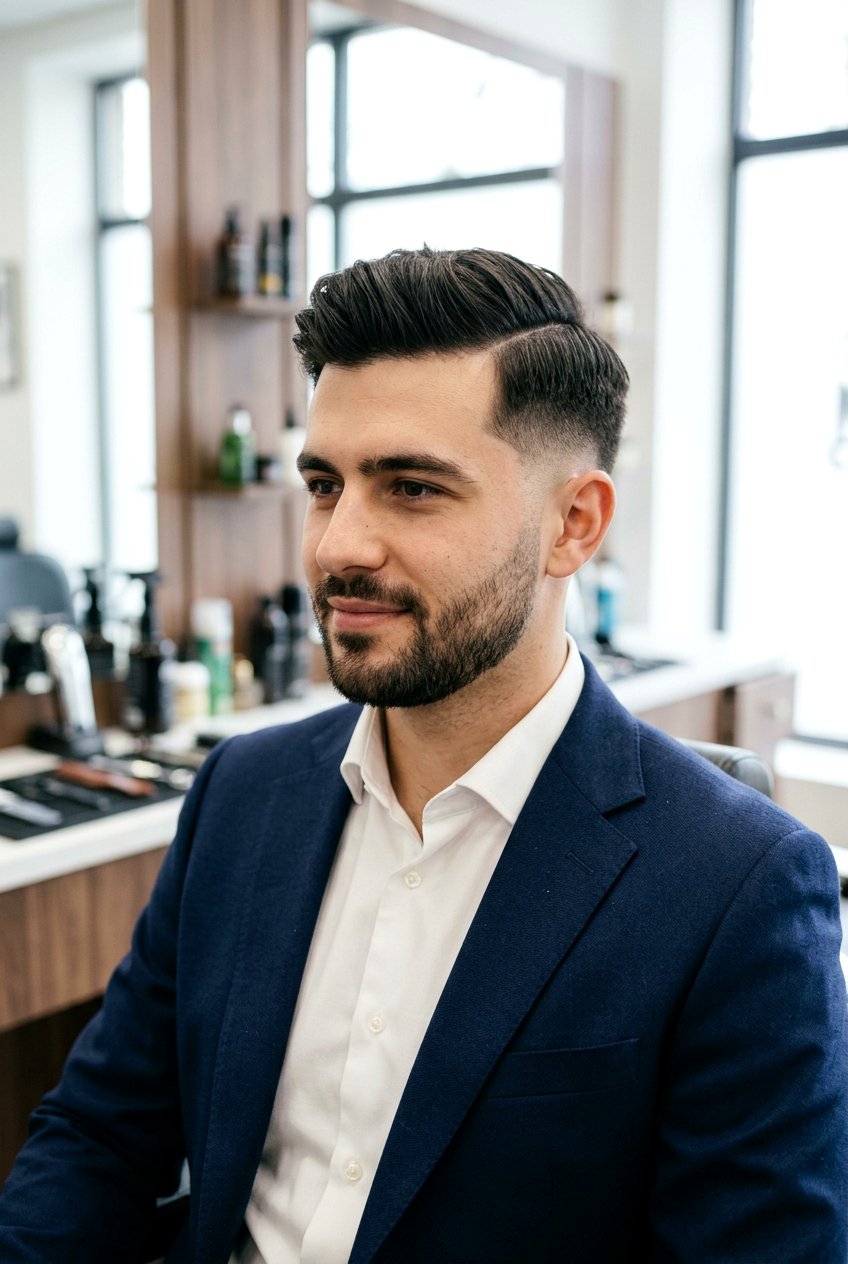 Low Fade Comb Over - 20 comb over for thin hair men - 20 comb over for thin hair men