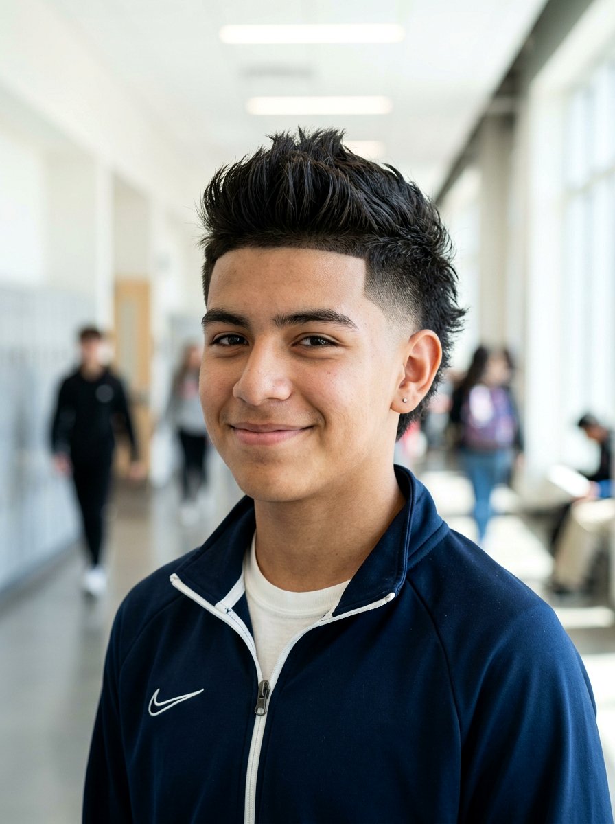 Low Fade Faux Hawk - 20 school haircut for teenage boys with fade - 20 school haircut for teenage boys with fade