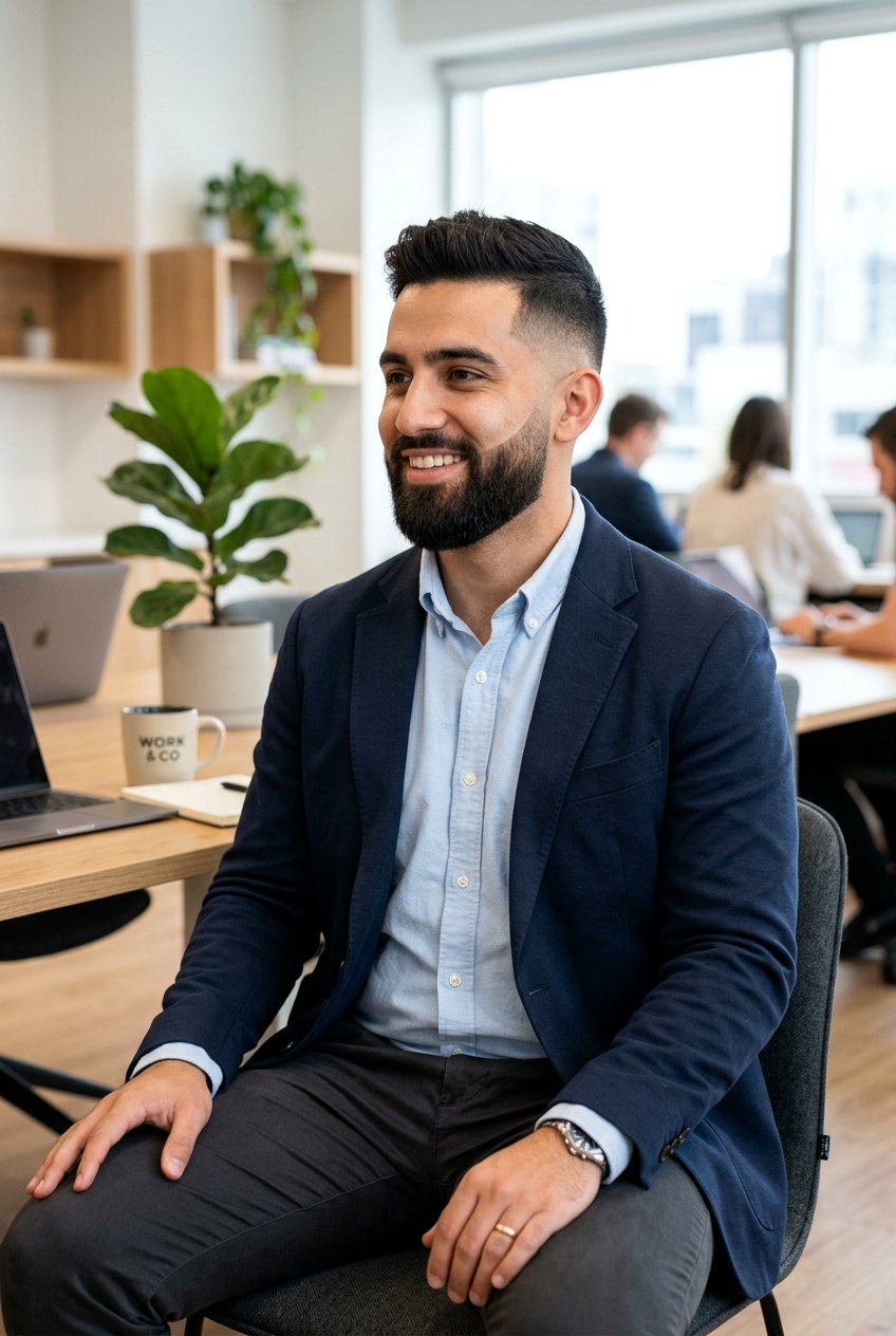 Low Fade Haircut With Tapered Beard - 20 beard fade haircut - 20 beard fade haircut