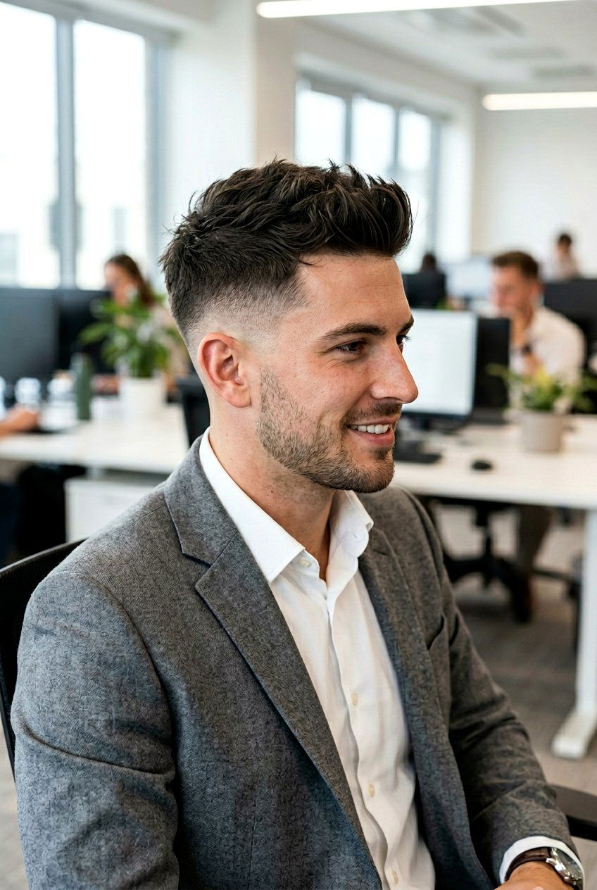 Low Fade Haircut - 20 men professional haircut for office - 20 men professional haircut for office