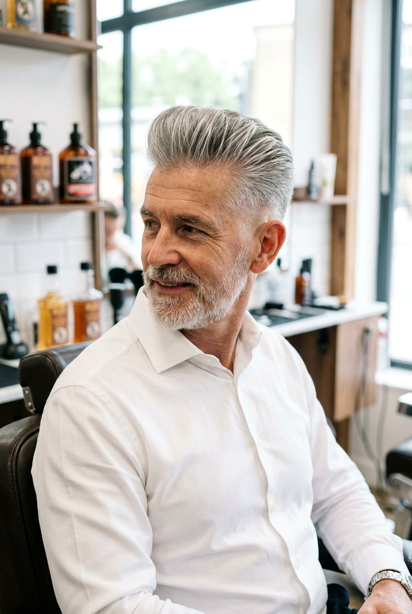 Low Fade Pompadour - 20 pompadour fade for mature men - 20 pompadour fade for mature men