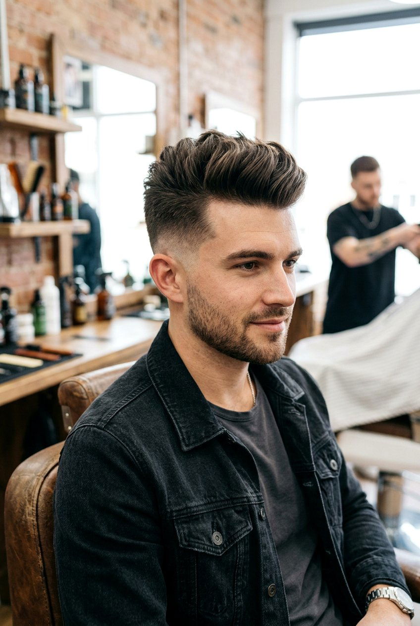 Low Fade Quiff - 20 quiff haircut for men - 20 quiff haircut for men