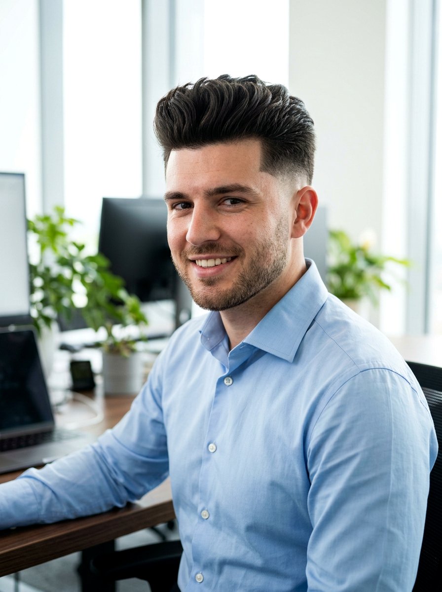 Low Fade Quiff - 20 quiff haircut for thick hair men - 20 quiff haircut for thick hair men